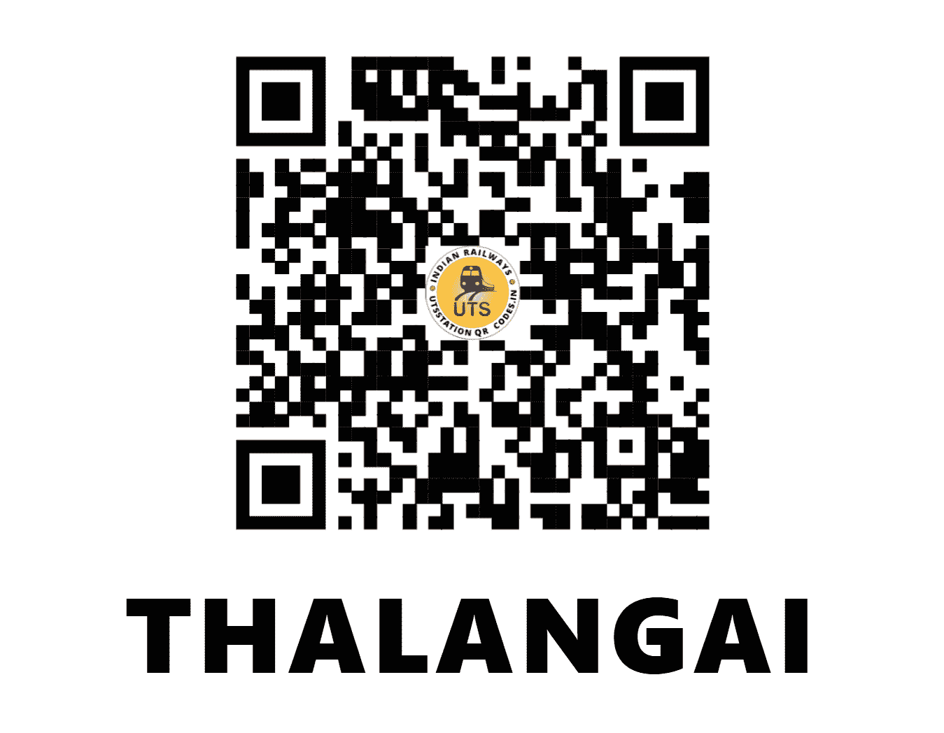 UTS QR Code for THALANGAI - TUG (SR - TAMIL NADU)
